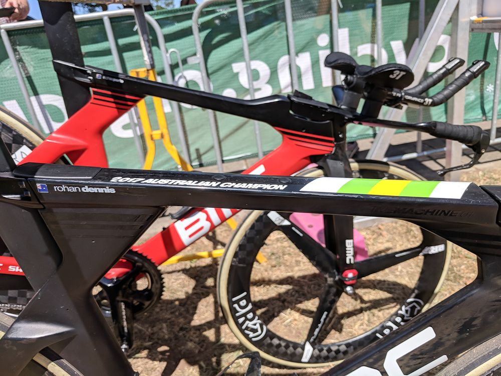 Rohan Dennis made it three consecutive national time trial titles