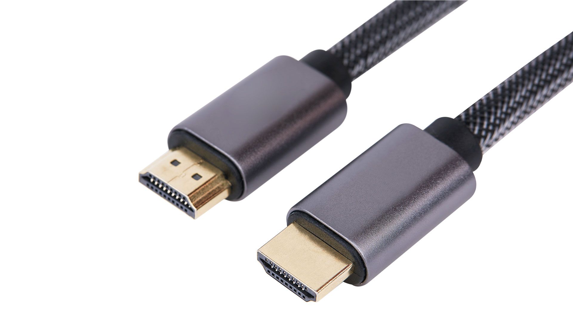 Basics Premium High-Speed 4K Long HDMI Cable with Braided Cord 10 Feet Silver 
