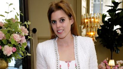 Princess Beatrice of York attends The Hill House Home UK launch dinner at The National Gallery on May 25, 2023 in London, England. 
