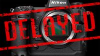Nikon Z9 product image with 'Delayed' stamp on top