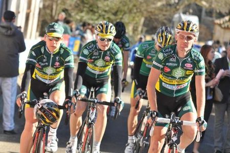 A trio of Landbouwkrediet lads before the stage.