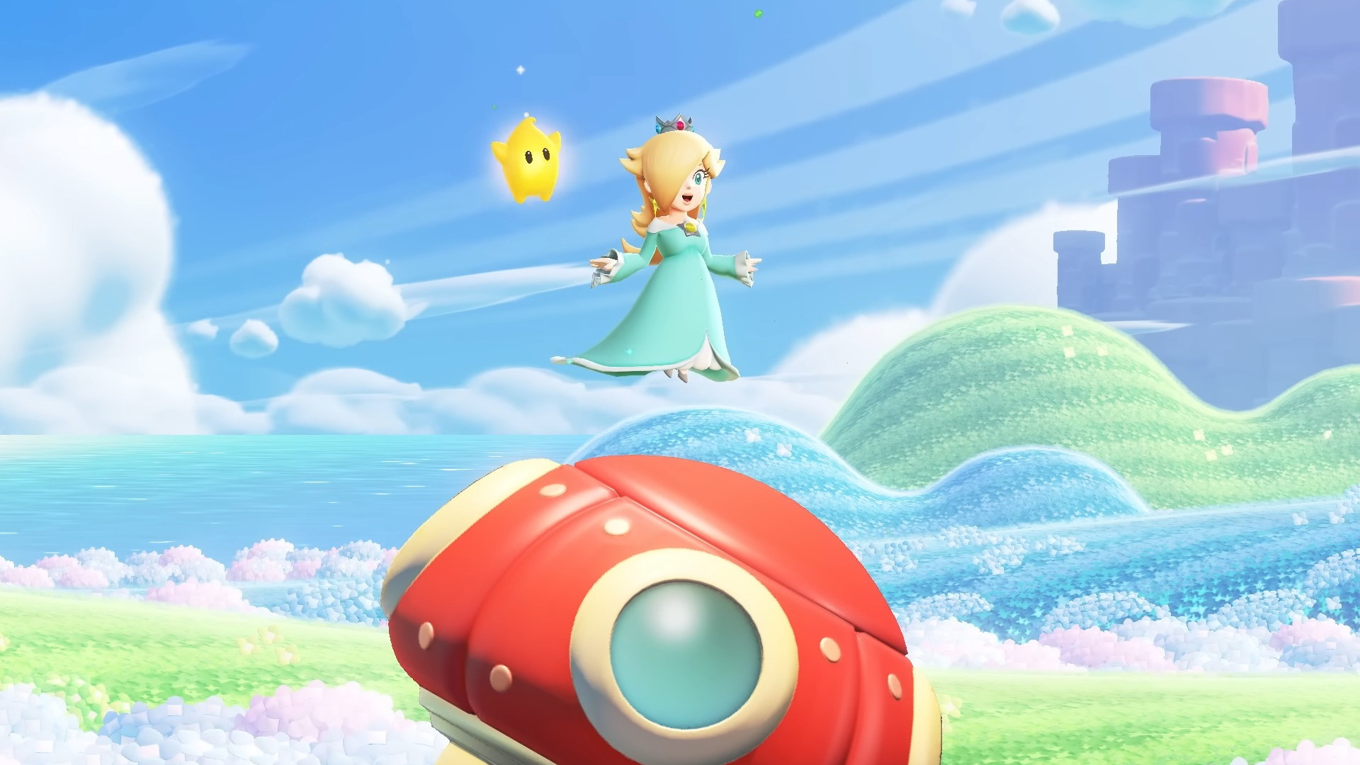 A screenshot of Rosalina seen in Super Mario Bros. Wonder Meetup in Bellabel Park's second trailer.