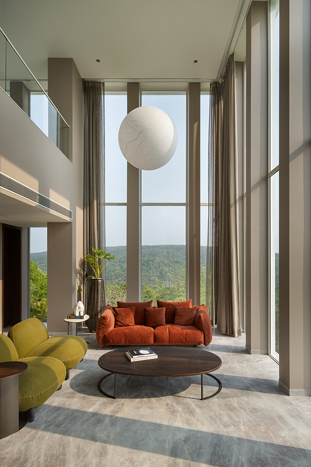 a white Goa villa in the leafy indian forest