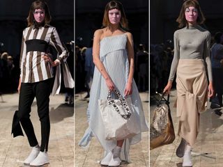 Three looks from AnnSophie Back AW14's show Stockholm Fashion Week