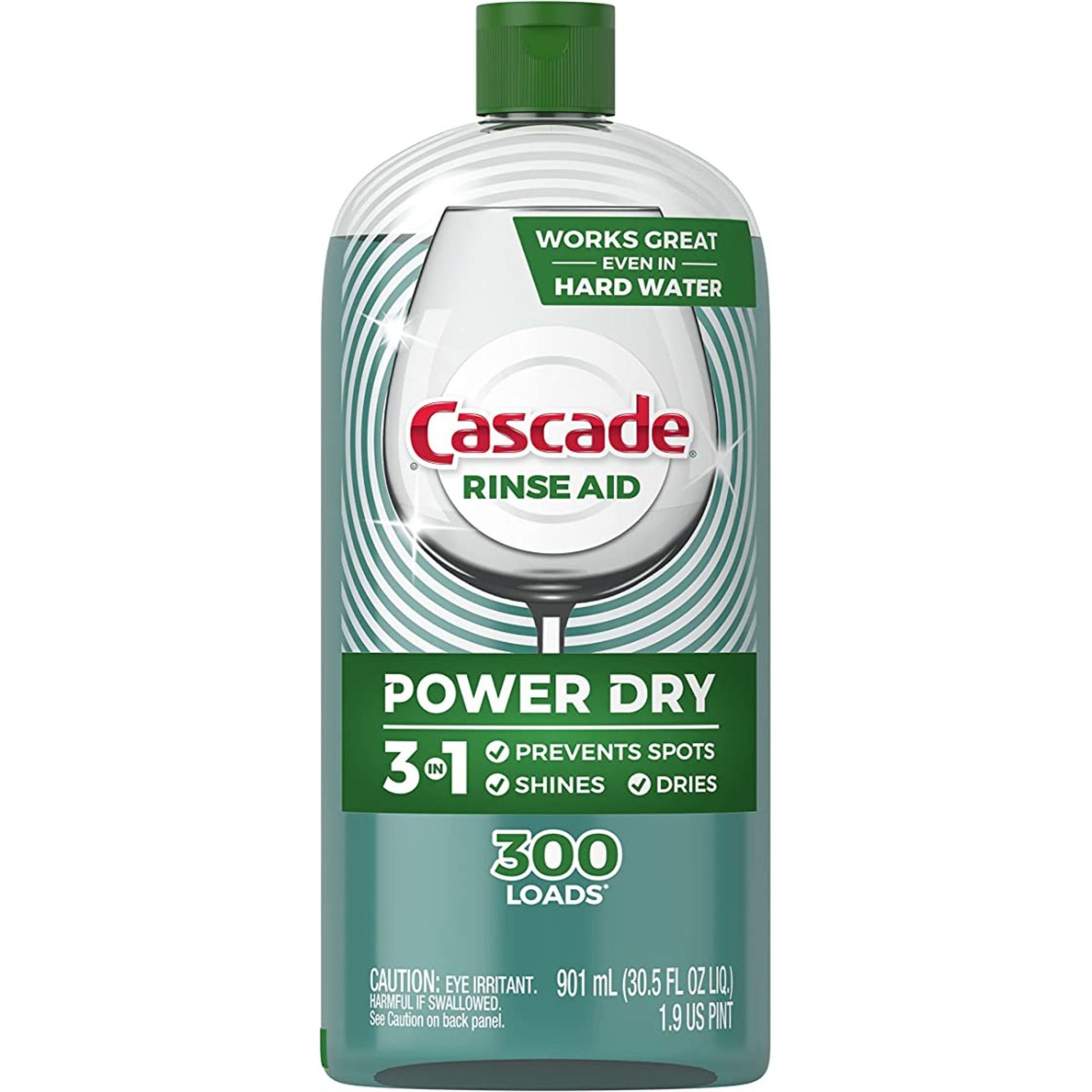 Cascade Rinse Aid Platinum, Bantuan Bilas Pencuci Piring, Wewangian Biasa, 30,5 oz