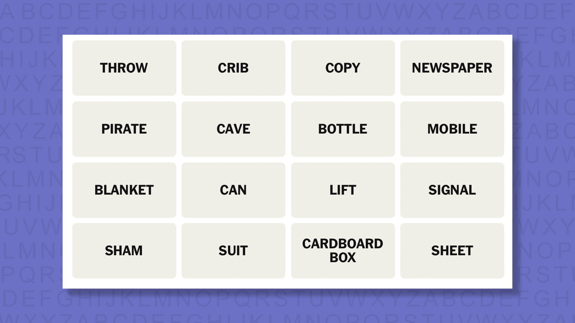 NYT Connections hints for game 955 on a purple background