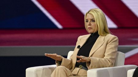 Former Florida Attorney General Pam Bondi speaks at CPAC 2024 in Maryland.