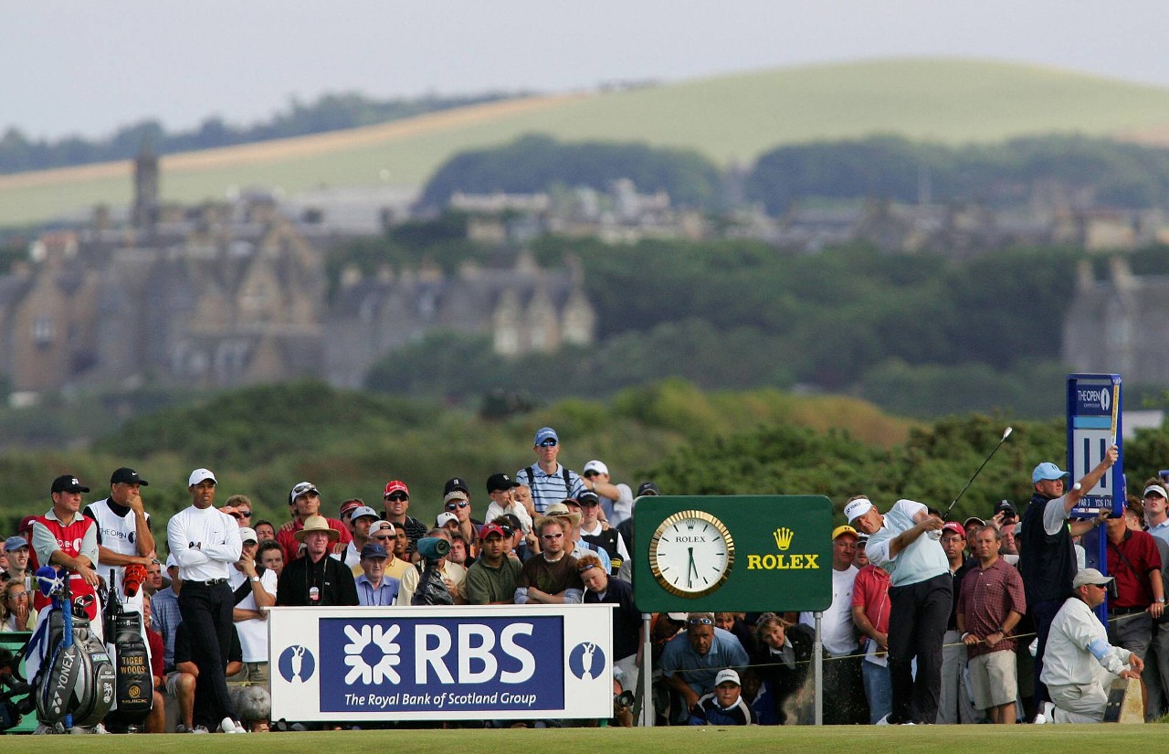Colin Montgomerie and Tiger Woods