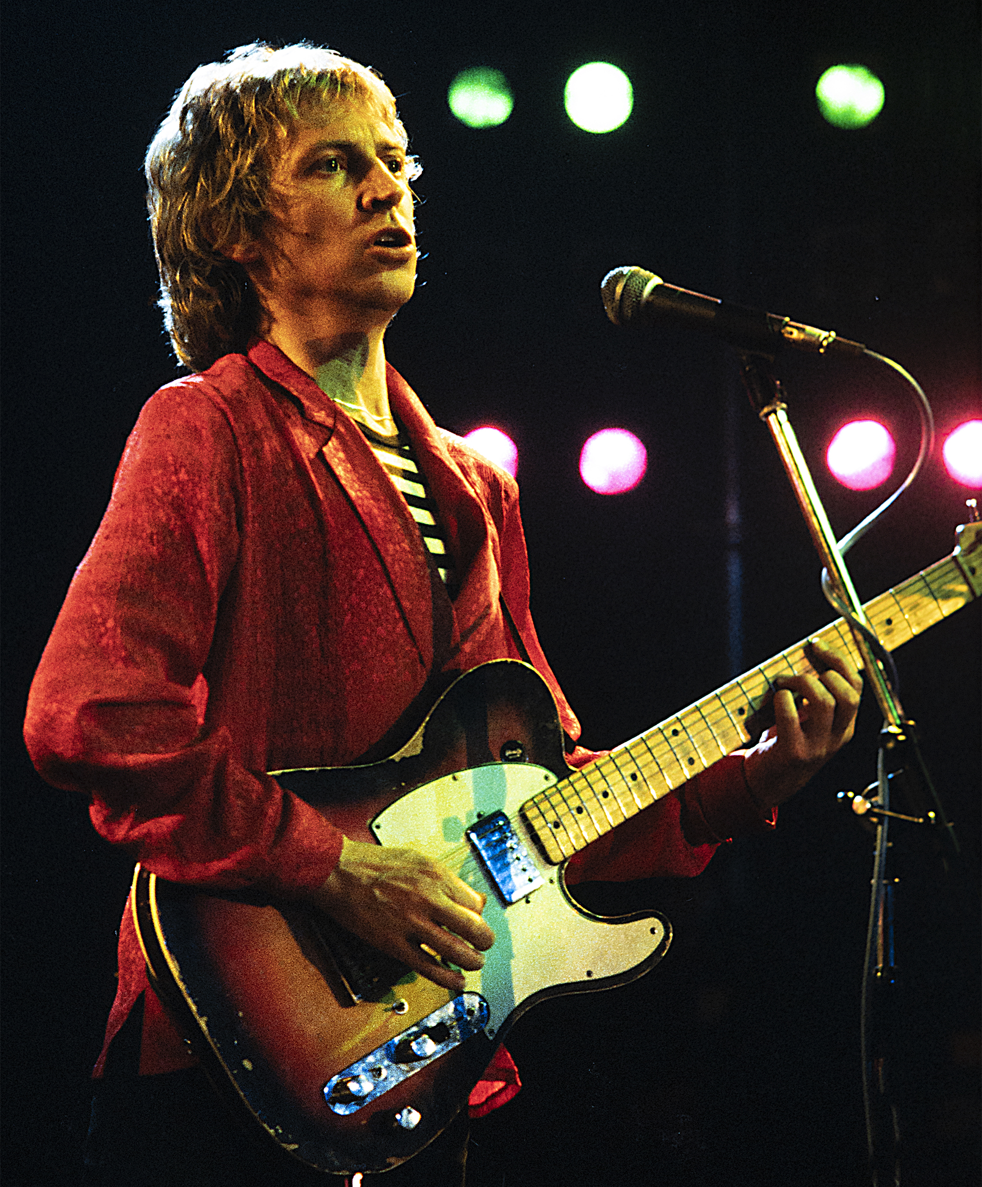 Andy Summers of The Police performs live on stage in Paradiso, Amsterdam, Netherlands, June 1979.