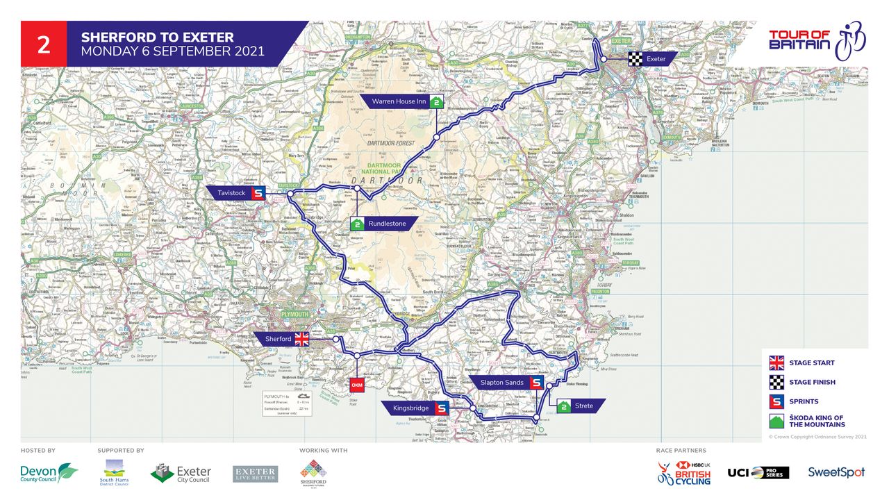 tour of britain 2021 maps