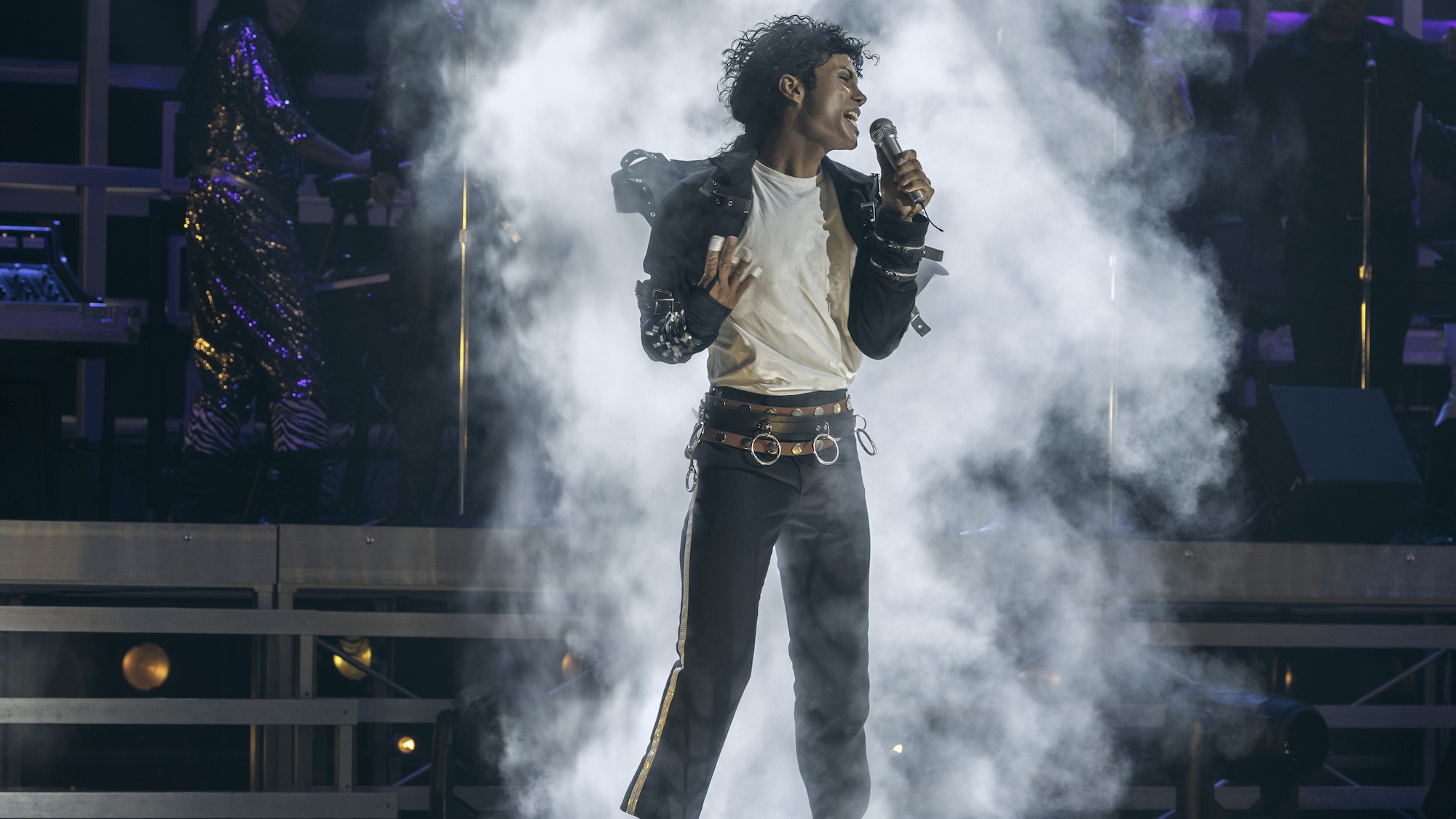 Jaafar Jackson playing Michael Jackson in Michael