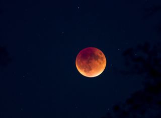 Blood red superman lunar eclipse
