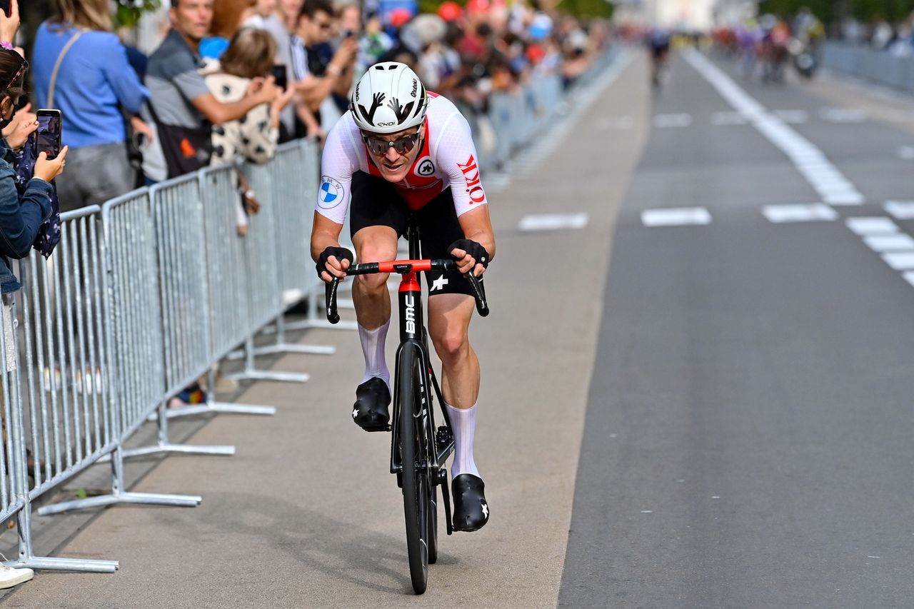 2021 UCI World Championships Flanders Men Under 23 Road Race Antwerp Leuven 1611 km 24092021 Mauro Schmid Switzerland photo POOL Dirk WaemBettiniPhoto2021