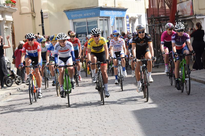 The peloton rolls out to start the second stage of the race