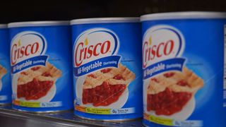 Cans of Crisco.