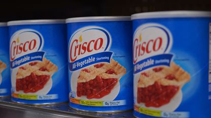 Cans of Crisco.