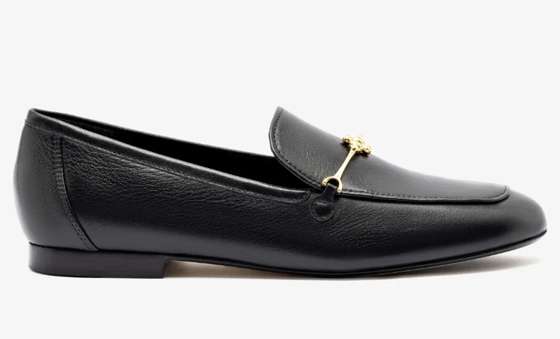 Larroudé, Katherine Loafer in Black Leather