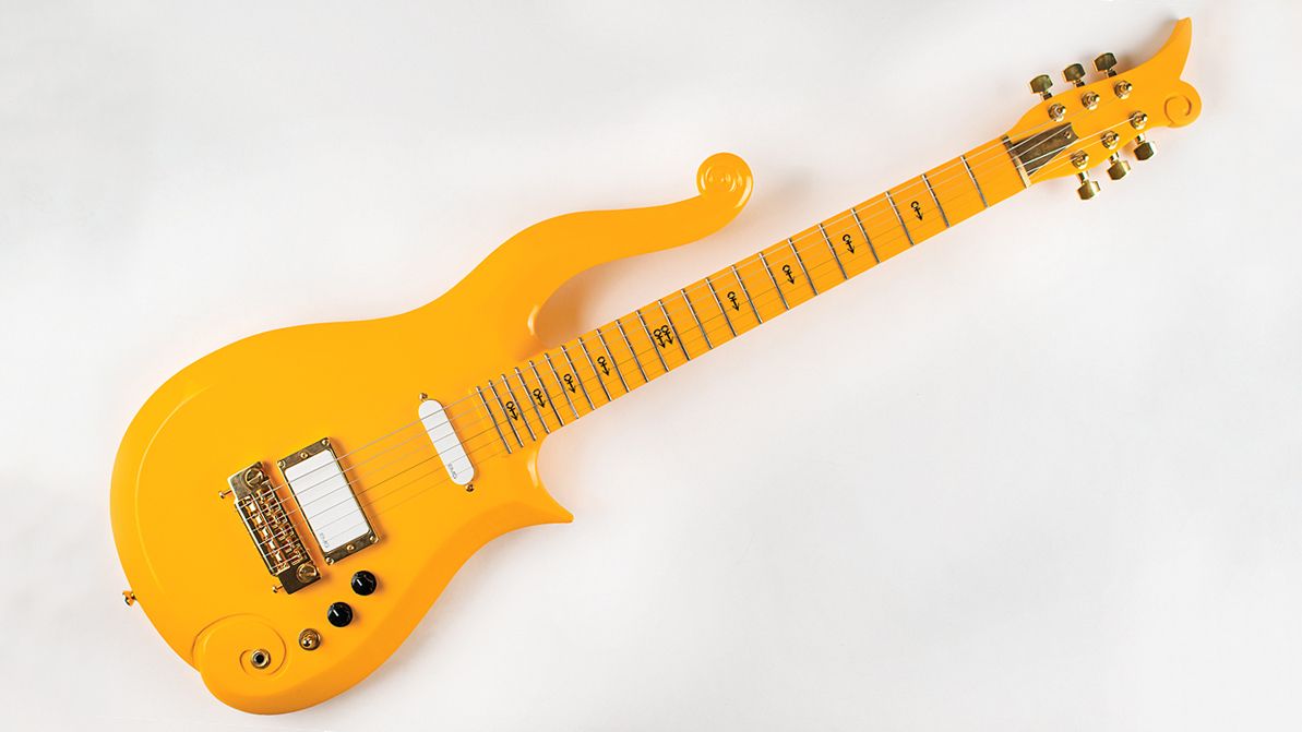 Prince yellow cloud guitar auction