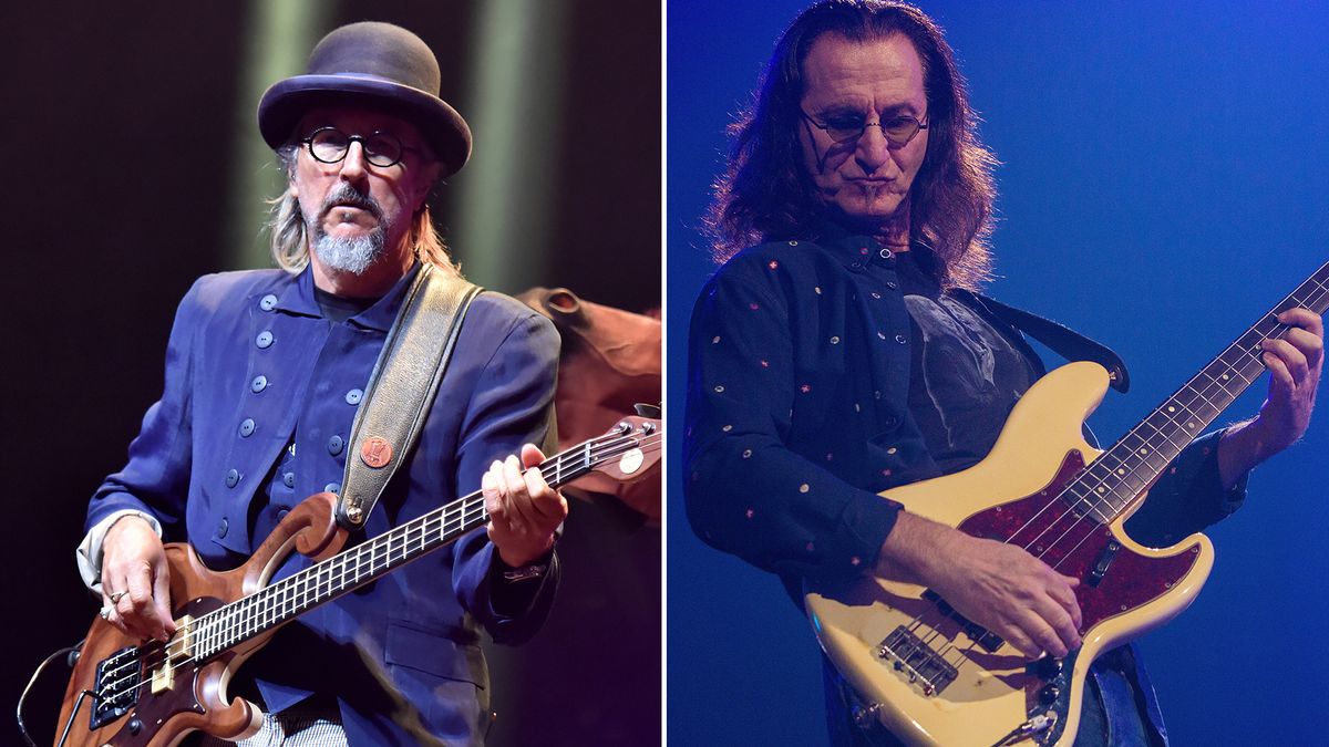 [L-R] Les Claypool and Geddy Lee