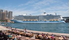 Royal Caribbean Cruise line's "Ovation of the Seas" on Dec 29, 2017 in Sydney, Australia.