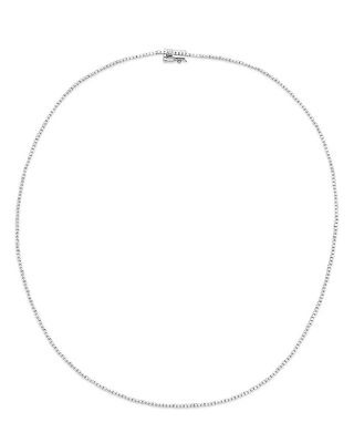 Bloomingdale's, 14K White Gold Diamond Tennis Necklace