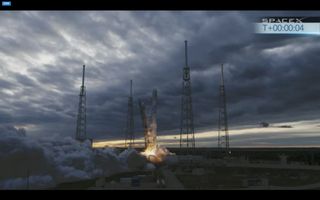 SpaceX Falcon 9 Launch of THAICOM 6 Satellite Begins
