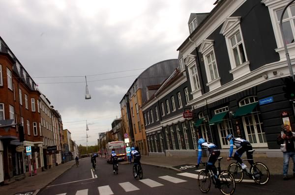 Garmin-Barracuda was just one of several teams scouting the prologue course