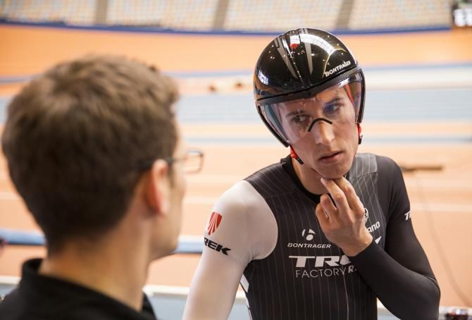 Jordan Roessingh and Trek Factory Racing's leader Bauke Mollema