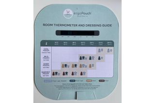 The room thermometer which comes with the ergoPouch Cocoon Swaddle Bag