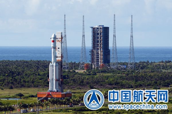 China&#039;s first Long March 7 rocket rolls out to its launchpad in June 2016. The debut launch of a new variant, the Long March 7A, apparently failed on March 16, 2020.