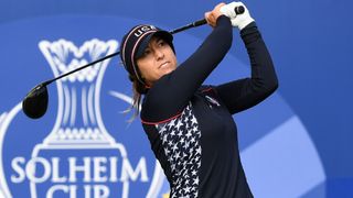 Marina Alex takes a shot at the Solheim Cup