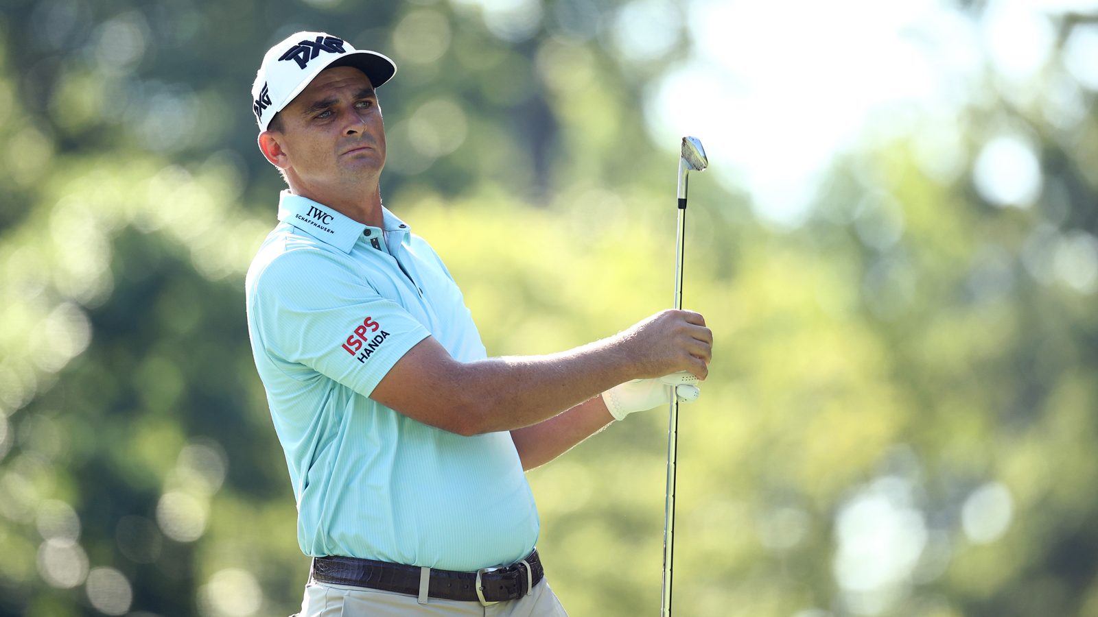 Christiaan Bezuidenhout hits an iron and watches its flight