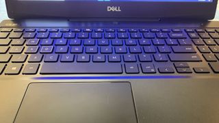 Dell G5 15 SE 5505 keyboard and trackpad