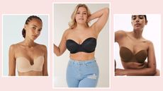 Models wearing the best strapless bras