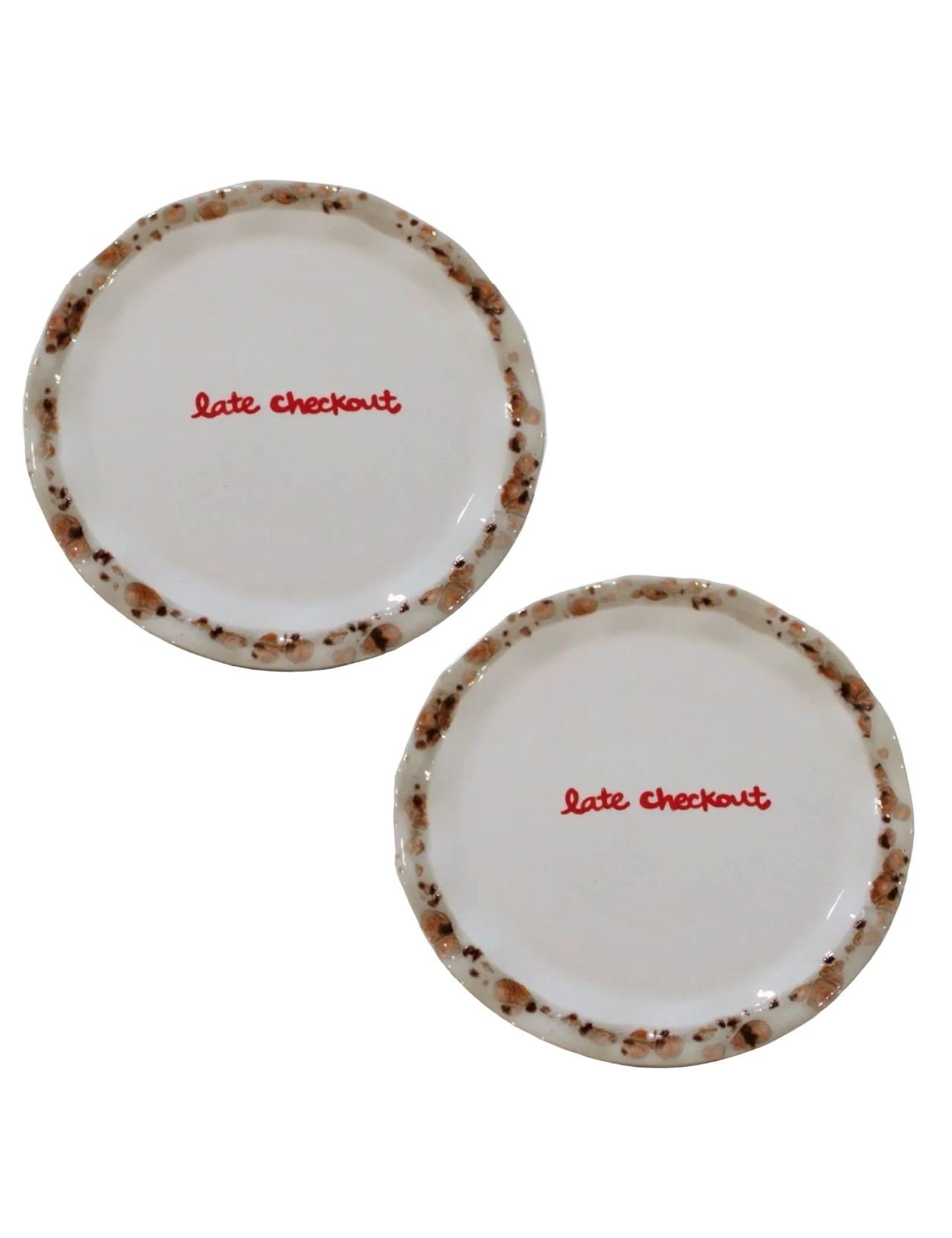 &amp;ldquo;Lake Checkout&amp;rdquo; Dessert Plates