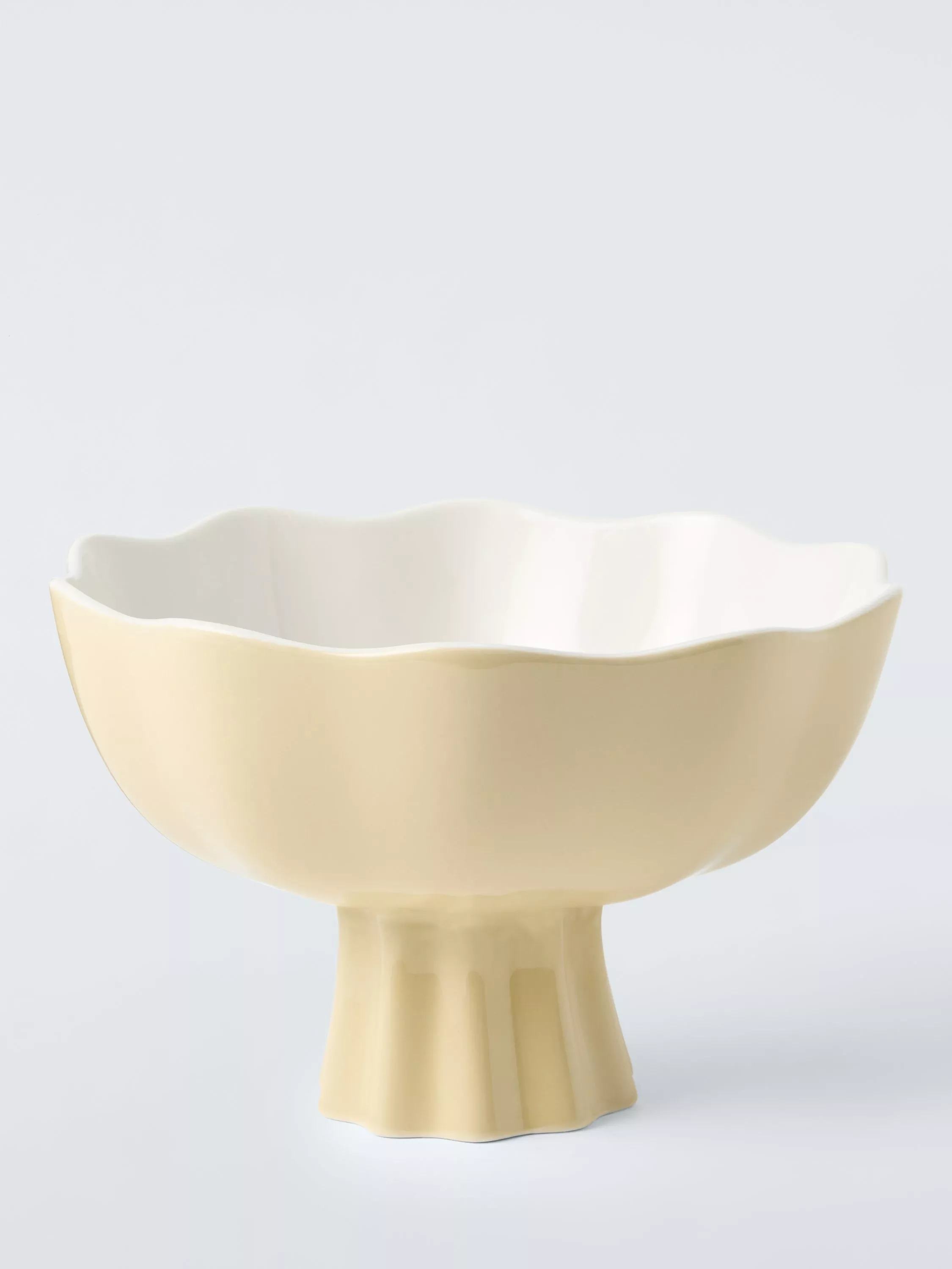 John Lewis X Anine Cecilie Iversen Footed Decorative Bowl, Yellow