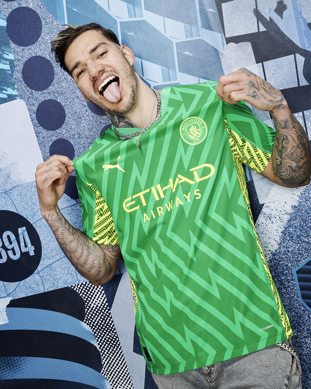 New Manchester City home shirt for the 23/24 season