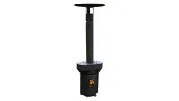 Q-Flame 79 in. Wood Pellet Outdoor Heater