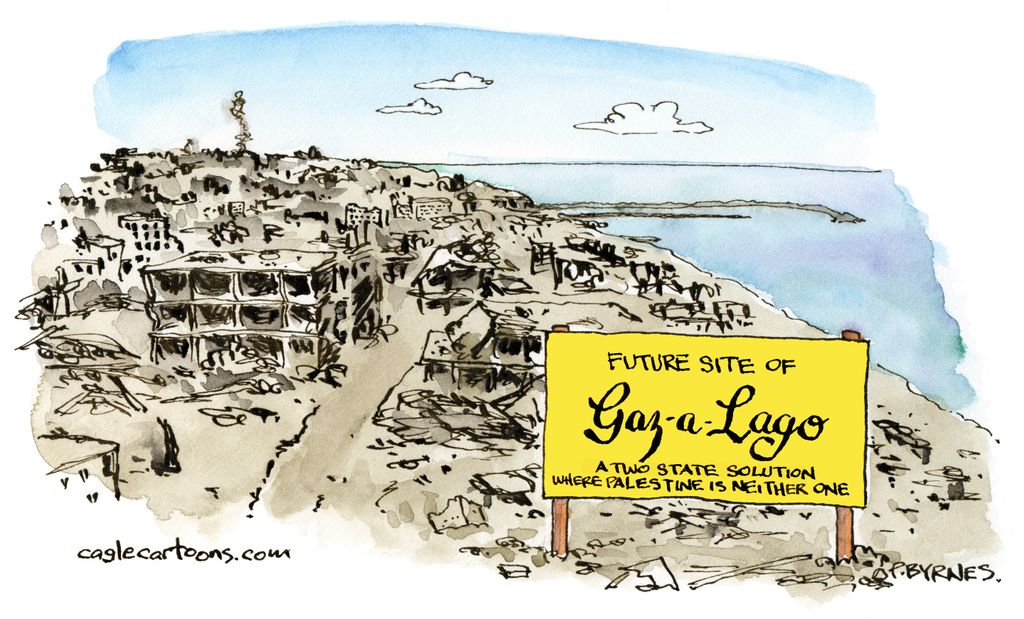 Preposterously 5 preposterously funny cartoons about Trump's plan for the Gaza Riviera ...