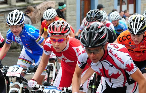 Lene Byberg (Specialized) normally has a good start but not today.