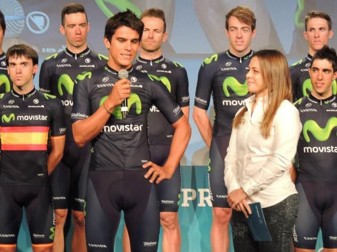 Movistar team presentation in Madrid.