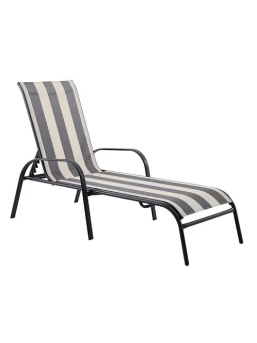 Stackable Sling Patio Chaise Lounge Chair