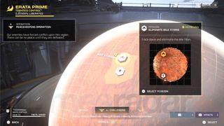 Helldivers 2 Bile Titan mission objective on Erata map