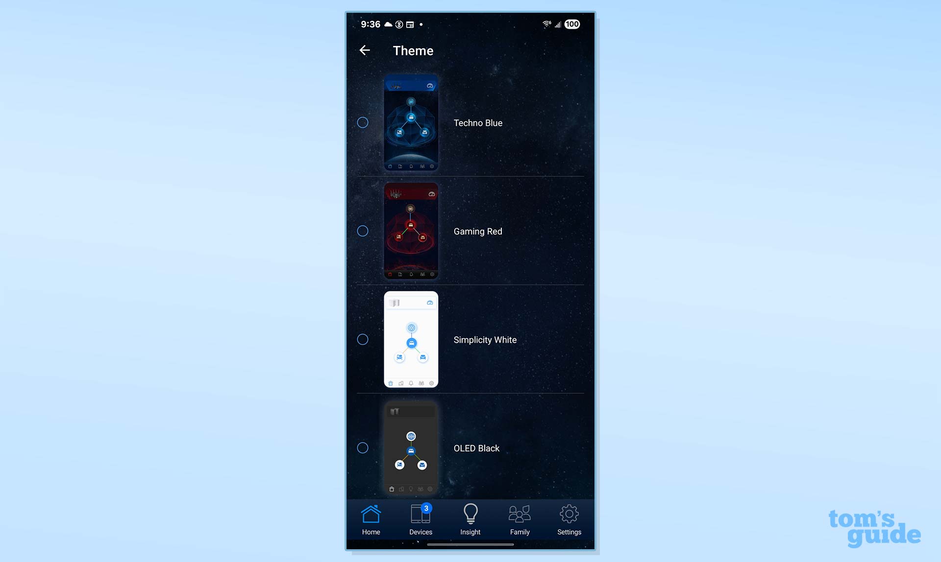 A screenshot of the Asus TUF Gaming BE6500 router app.