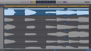 Multiple take recording is easy in Logic. Just loop, record and then slice up the audio to select the best takes.