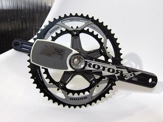 Rotor gave us an exclusive look at their new power meter prototype. Don't be put off by the big plastic electronics box - it'll be much, much smaller by the time it reaches shops late next year