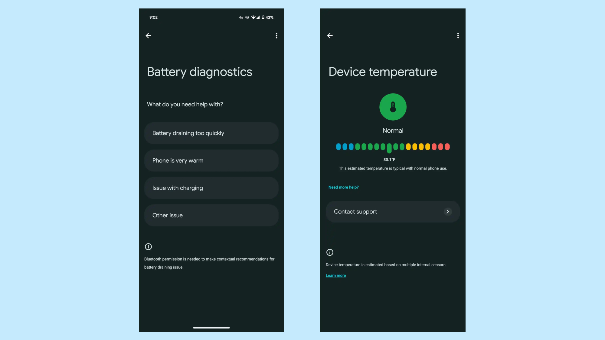 Google temperature sensor