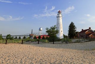 The Fort Gratiot Lighthouse at Port Huron was the first lighthouse built in Michigan, in 1829. .