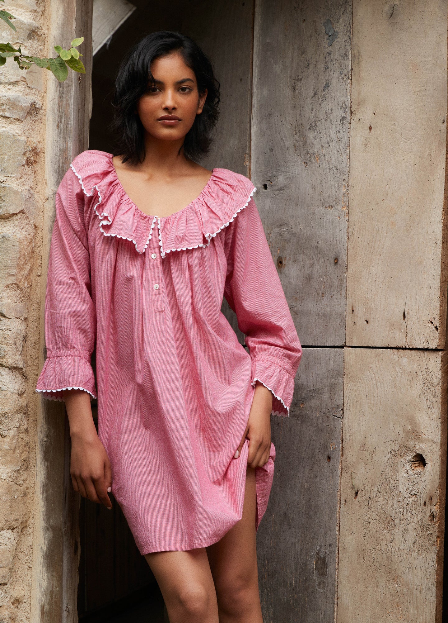 India - Redcurrant Gingham
