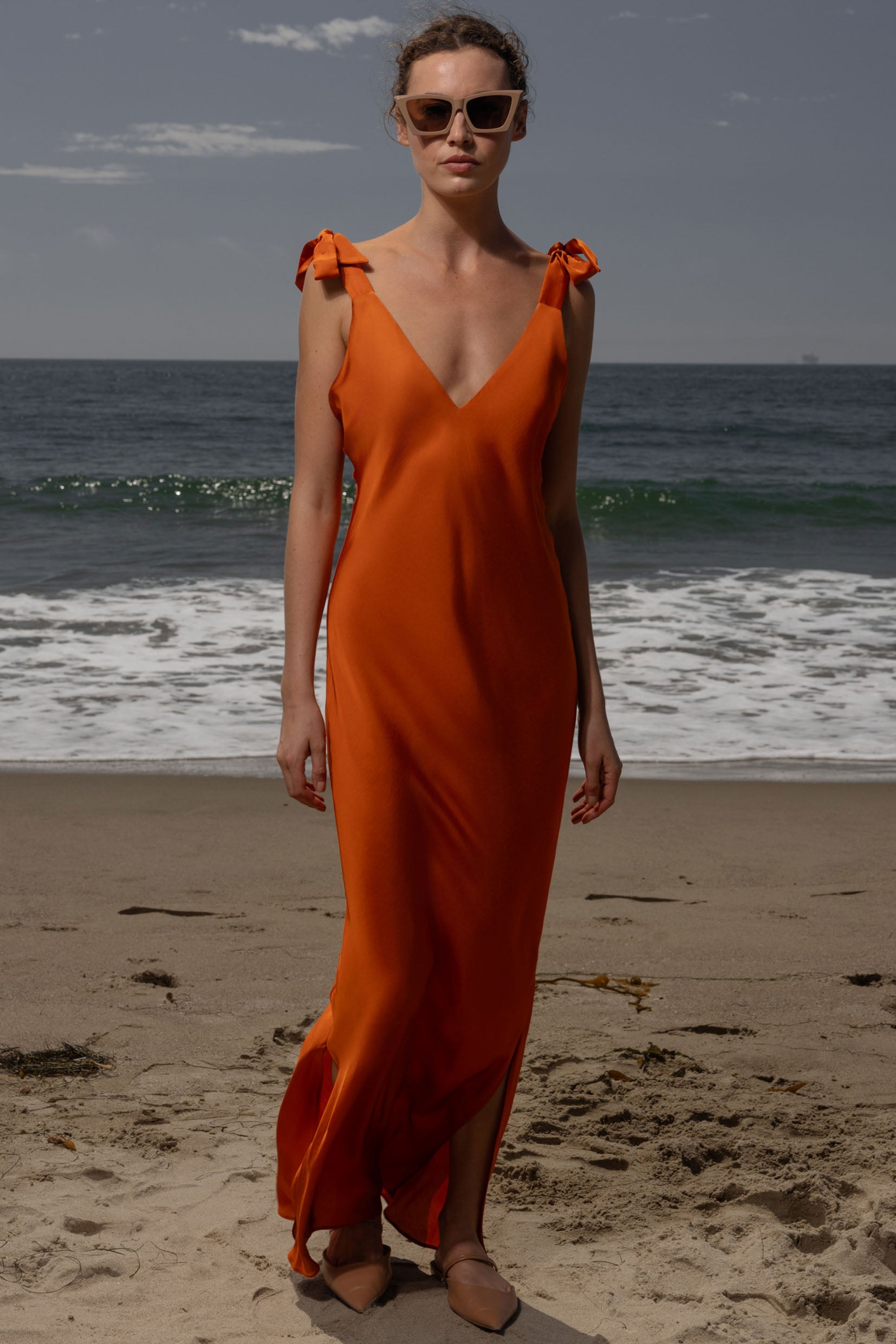 Grace Slip Dress - Flame